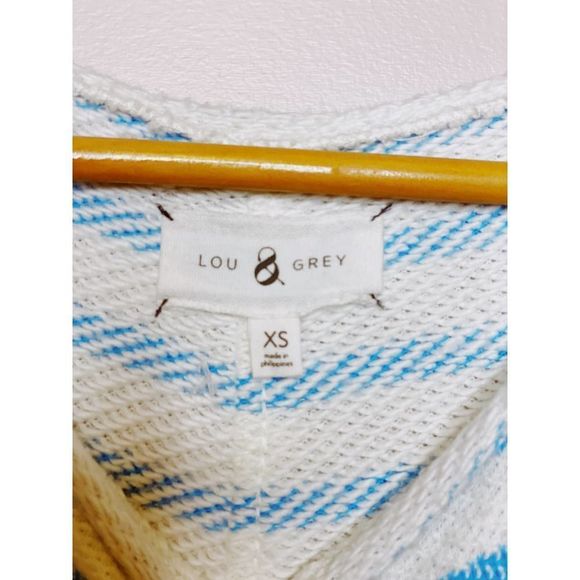 Lou & Grey | Blue Striped Terry Dress | Casual | Size XS - Picture 3 of 3